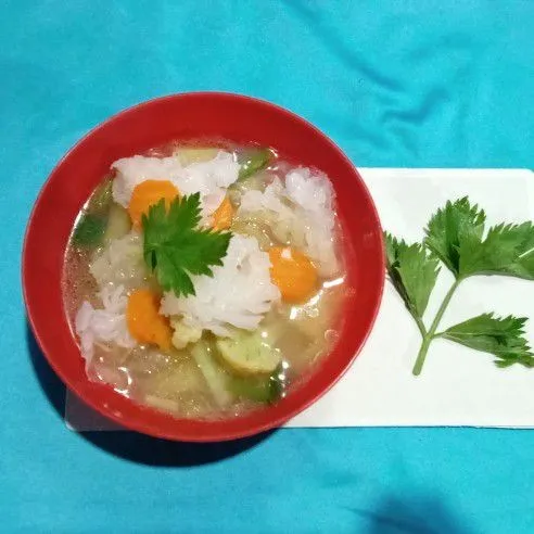 Step 5 Sup Jamur Putih