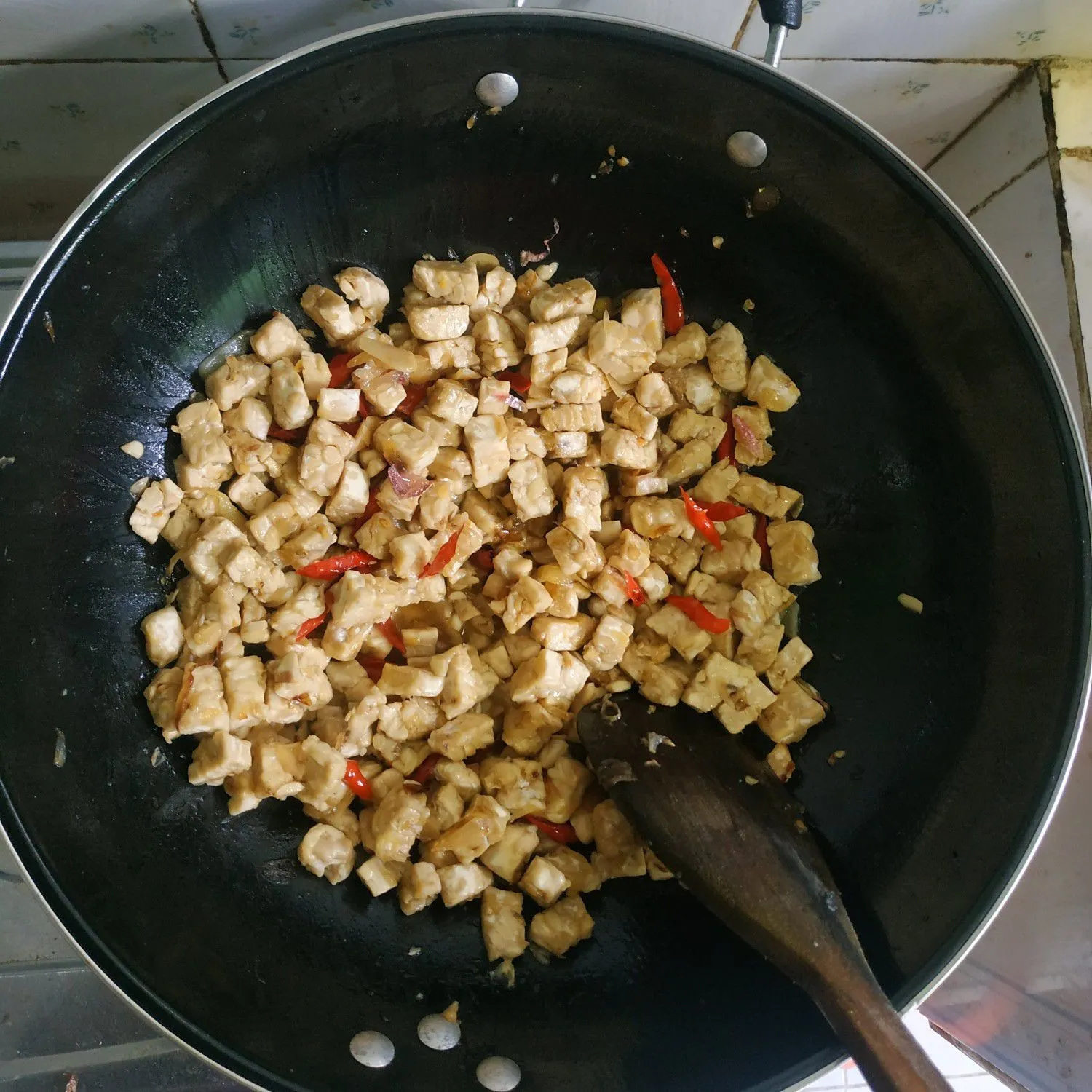 Step 8 Tumis Tempe Kacang Panjang