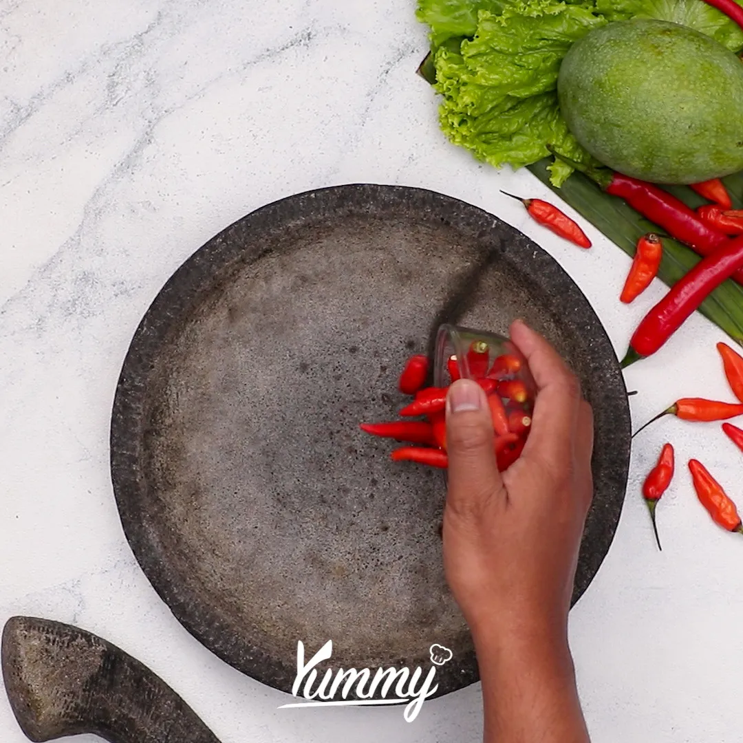 Step 1 Sambal Pencit