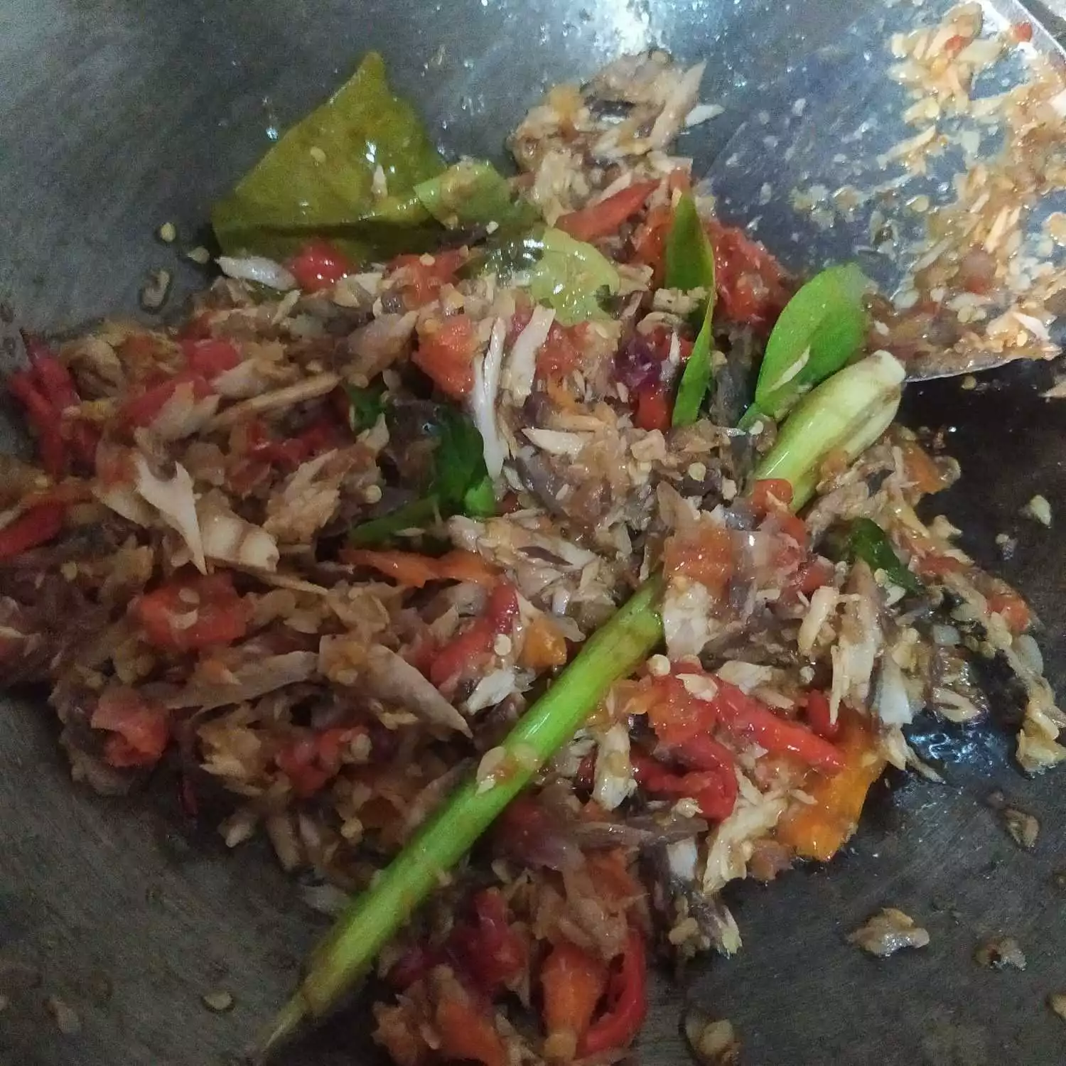 Step 4 Sambal Kemangi Tongkol Suwir