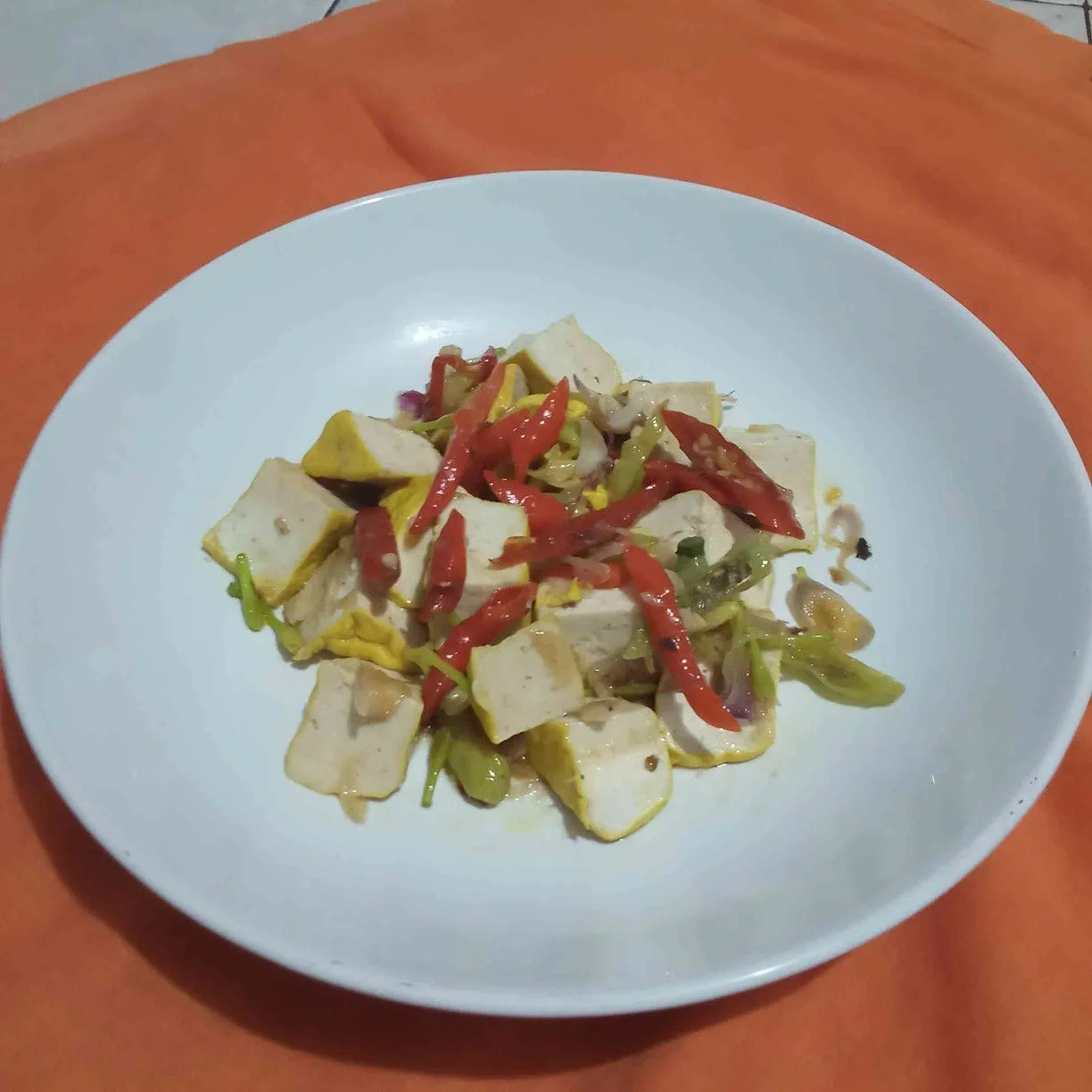 Tumis Tahu Cabe Merah