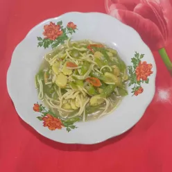 Buncis Mie Kuning Tumis Pedas