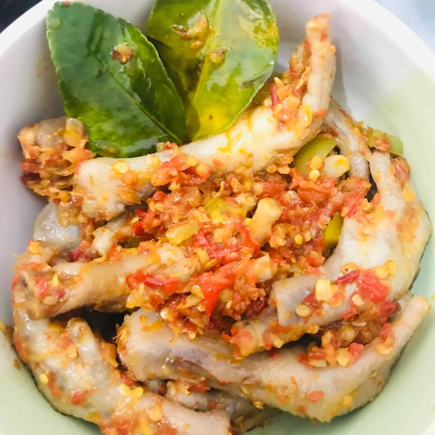 Tumis Ceker Pedas Rawit Mercon