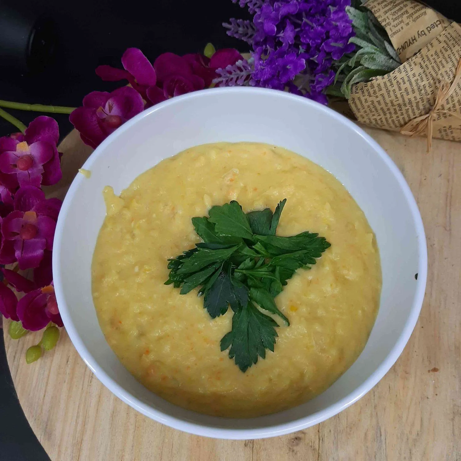 Corn Carrot Cream Soup