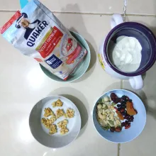 Siapkan bahan-bahan dan air hangat