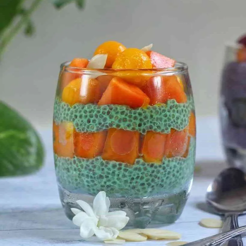 Pandan Coconut Chia Pudding