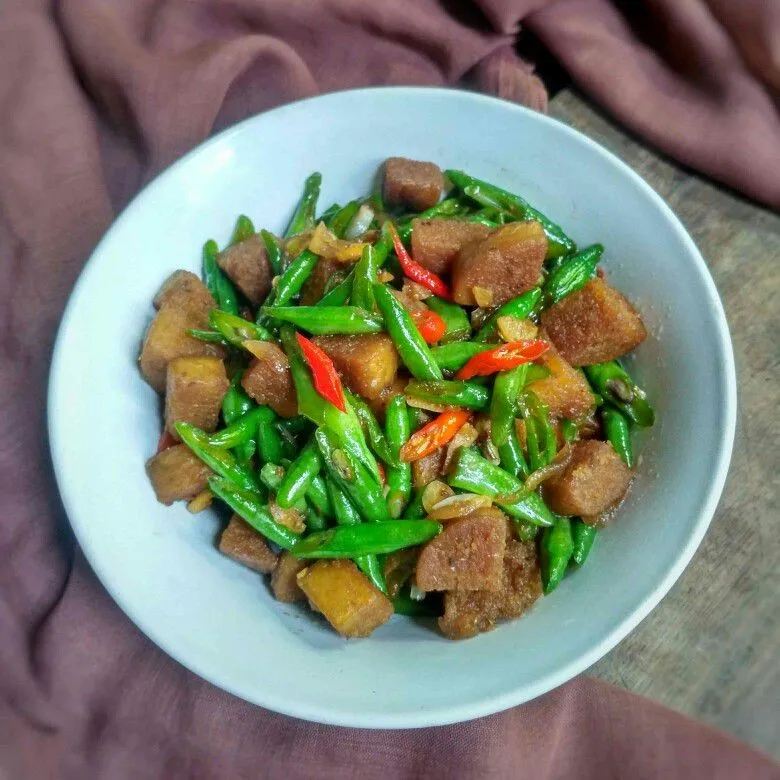 Oseng Tempe Gembus Kacang Panjang