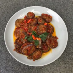 Terong Rebon Masak Pedas