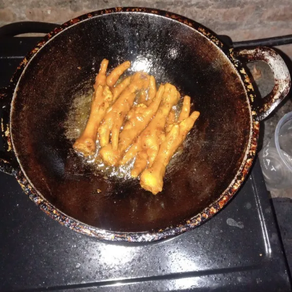 Kemudian goreng sebentar saja