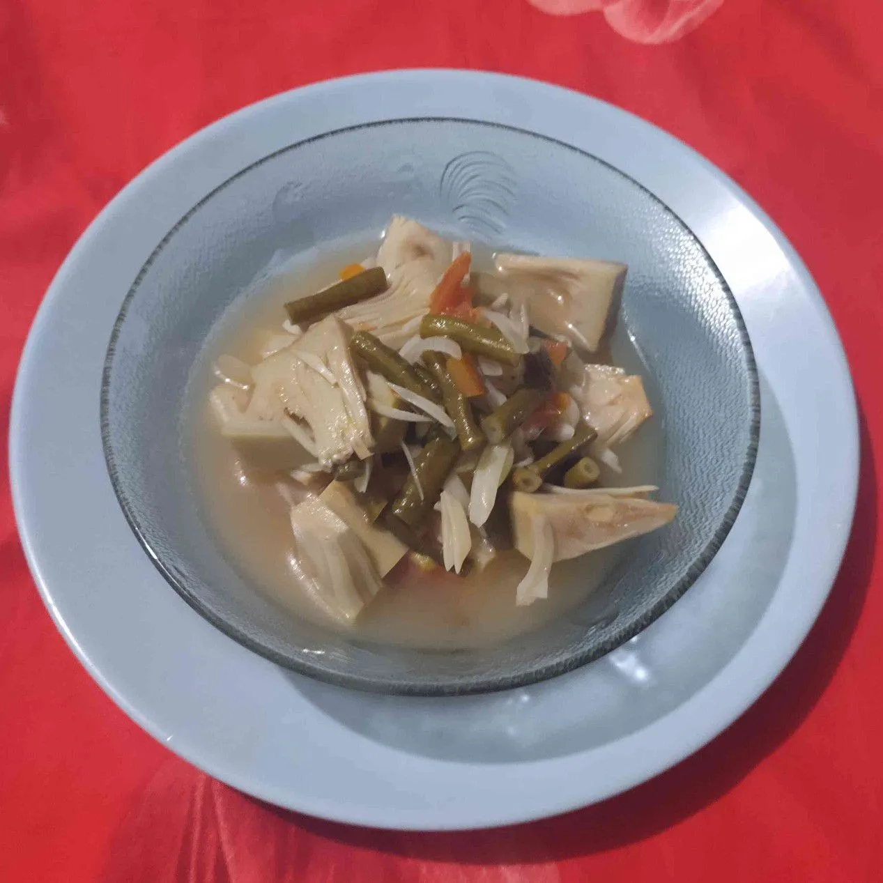 Sayur Asam Tewel dan Kacang Panjang