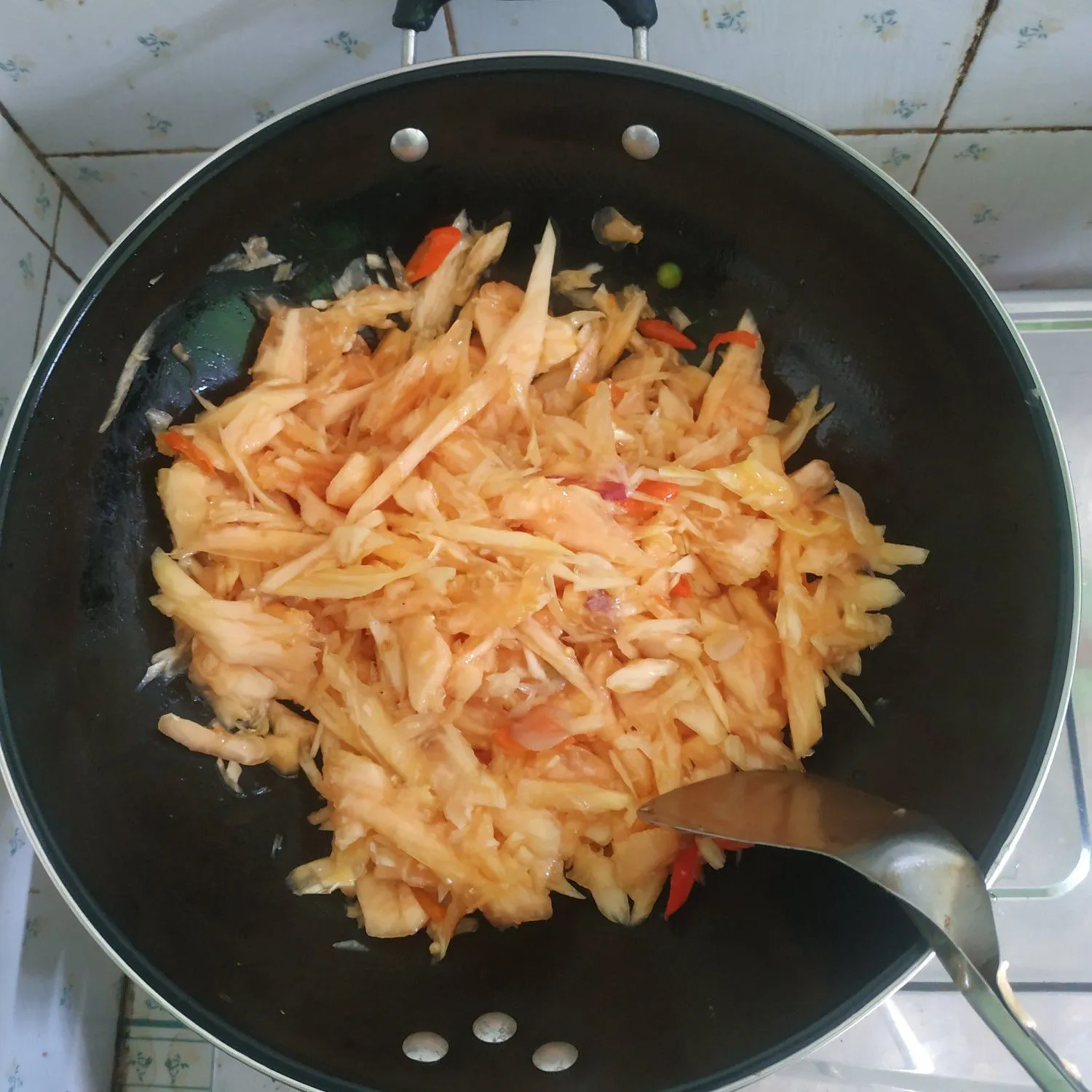 Step 7 Tumis Pepaya Muda