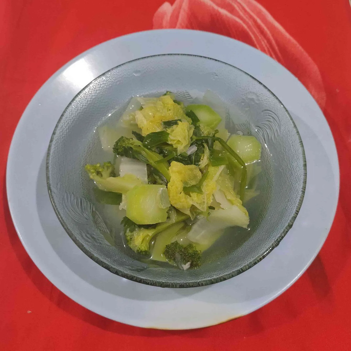 Sup Brokoli Sawi Putih