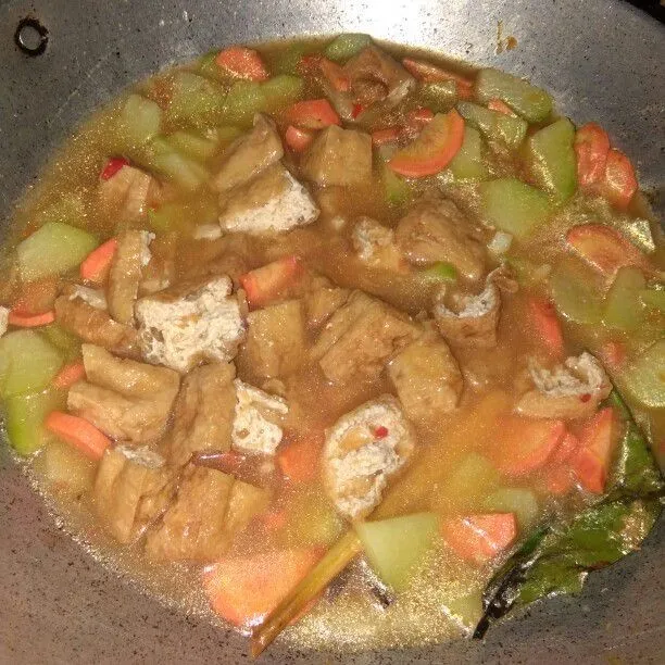 Step 4 Sayur Tahu Labu