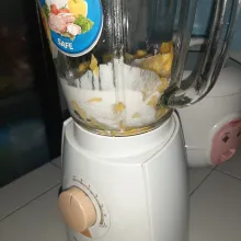 Blend hingga halus lalu masukan ke kulkas.