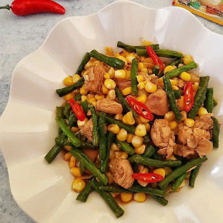 Step 5 Tumis Kacang Panjang dan Jagung