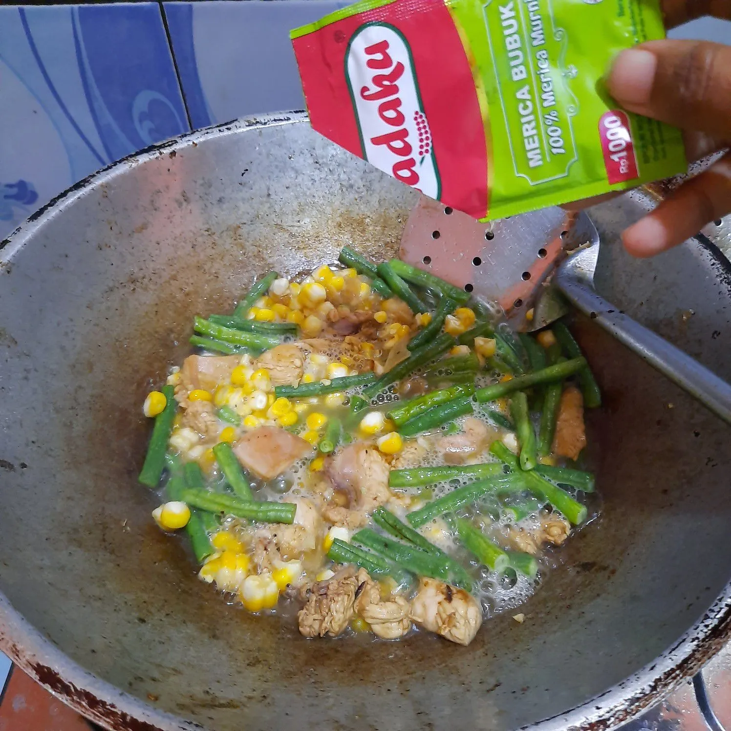 Step 4 Tumis Kacang Panjang dan Jagung