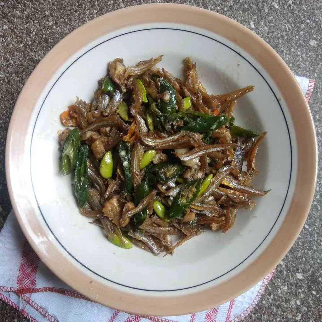 Oseng Tempe Teri Cabe Hijau