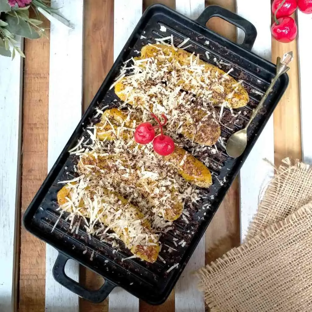 Resep Pisang Penyet Keju Bakar Sederhana Rumahan Di Yummy App