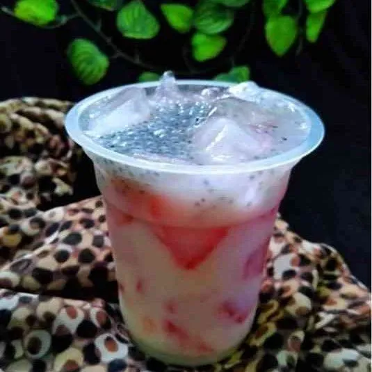 Resep Es Semangka Susu Selasih Sederhana Rumahan Di Yummy App