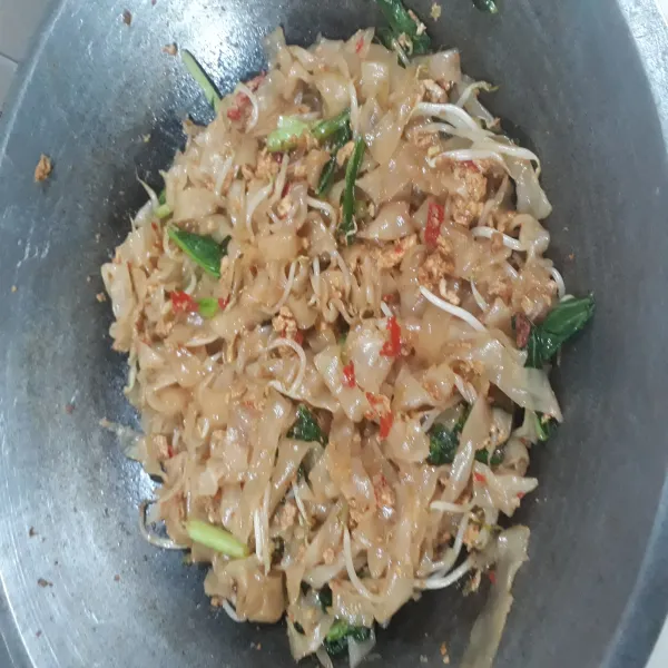 Koreksi rasanya, masak sebentar saja.