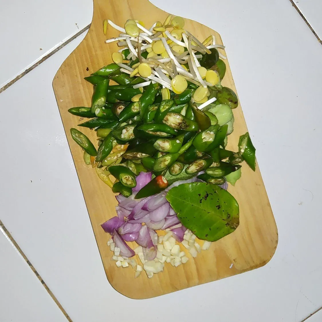 Step 2 Tempe Lombok Ijo Ale