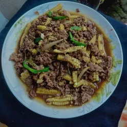 Tumis Daging Jagung