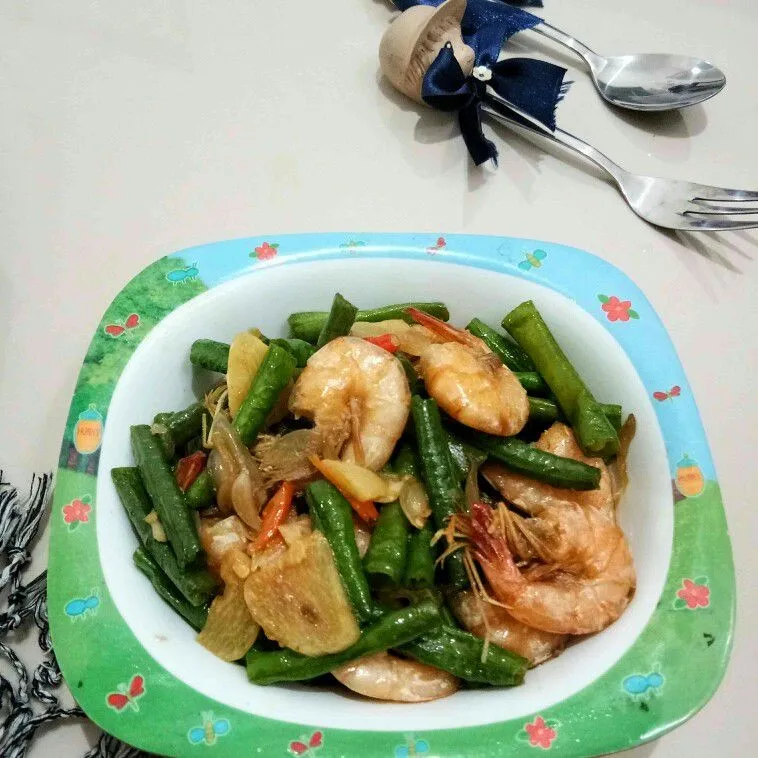 Tumis Udang Kacang Panjang