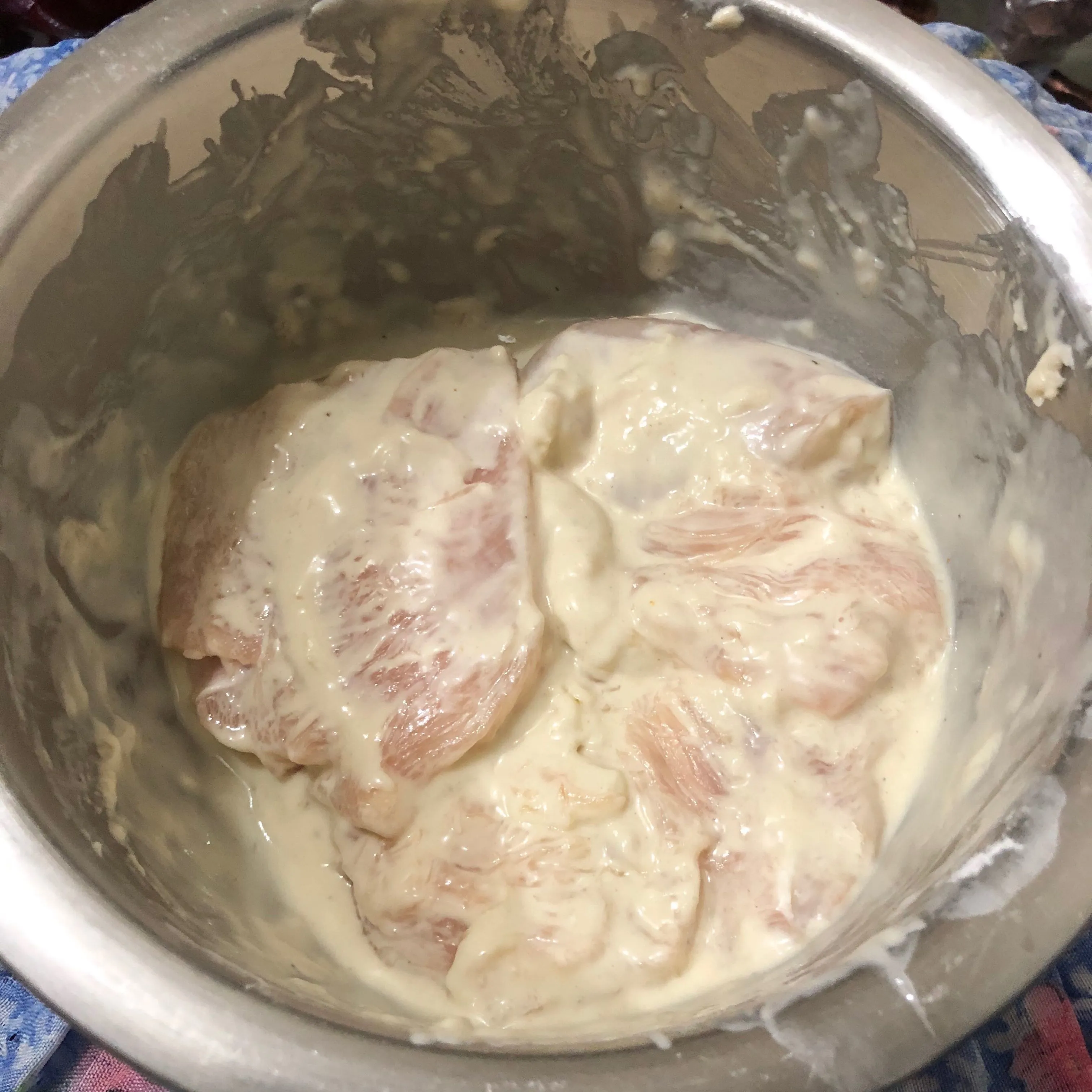 Step 1 Ayam Geprek