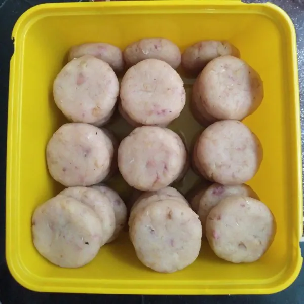 Bentuk kentang bulat pipih sesuai selera