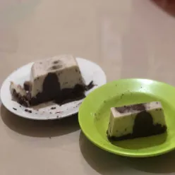 Puding Lapis Cokelat Oreo
