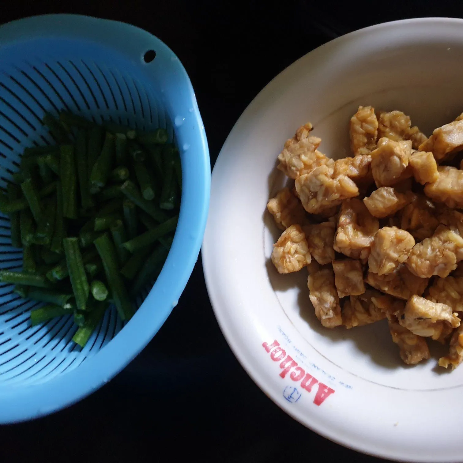 Step 1 Oseng Tempe Kacang Panjang