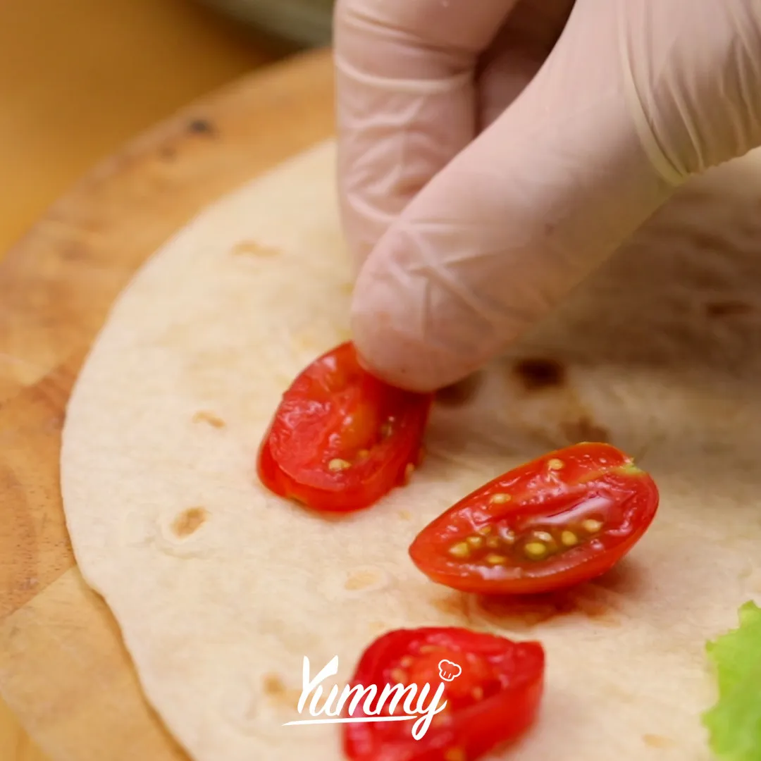Step 2 Salad Tortilla Sandwich