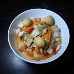 Oseng Sawi Putih Telur Puyuh