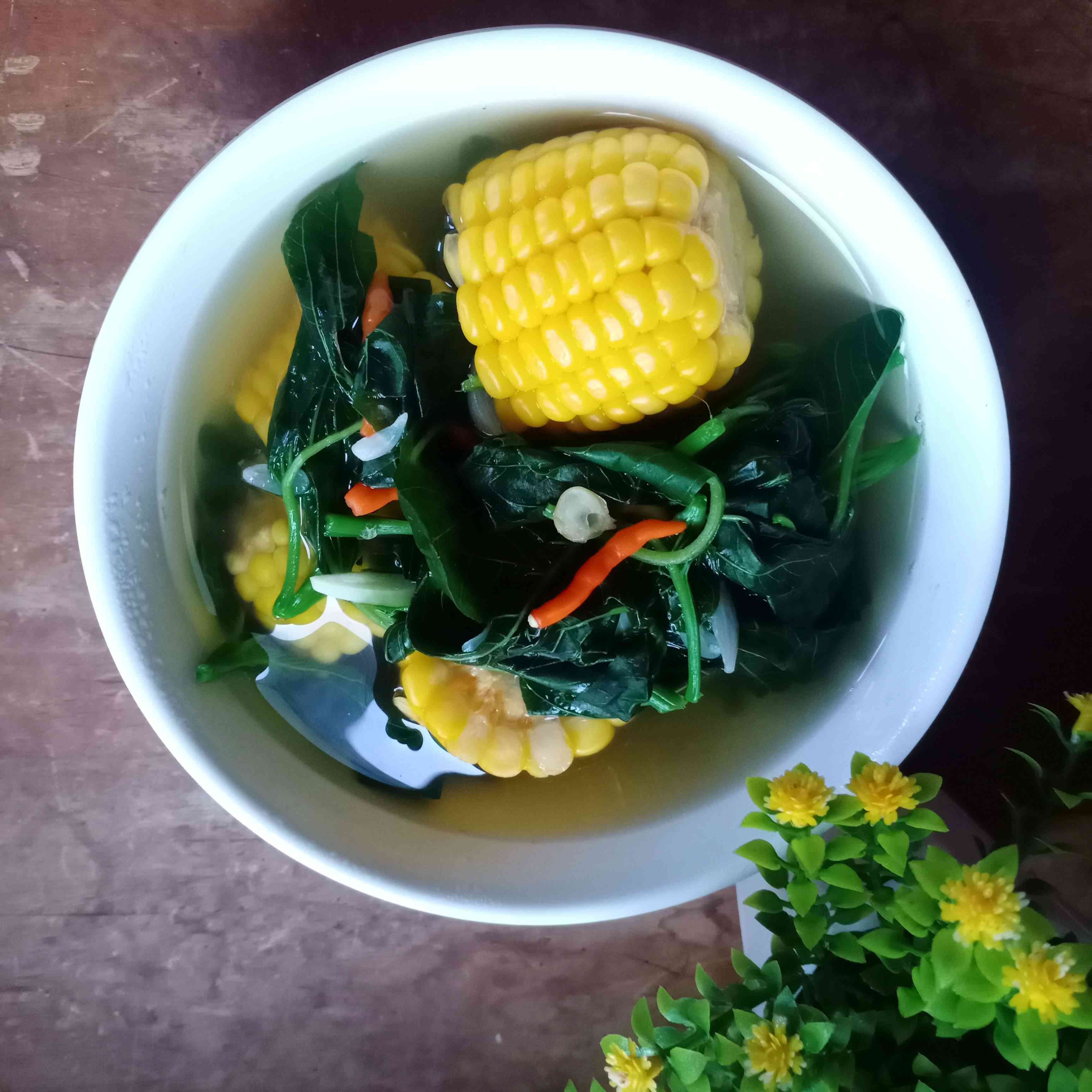 Resep Sayur Bening Bayam Jagung Sederhana Rumahan Dari Dapur Mama Hanum