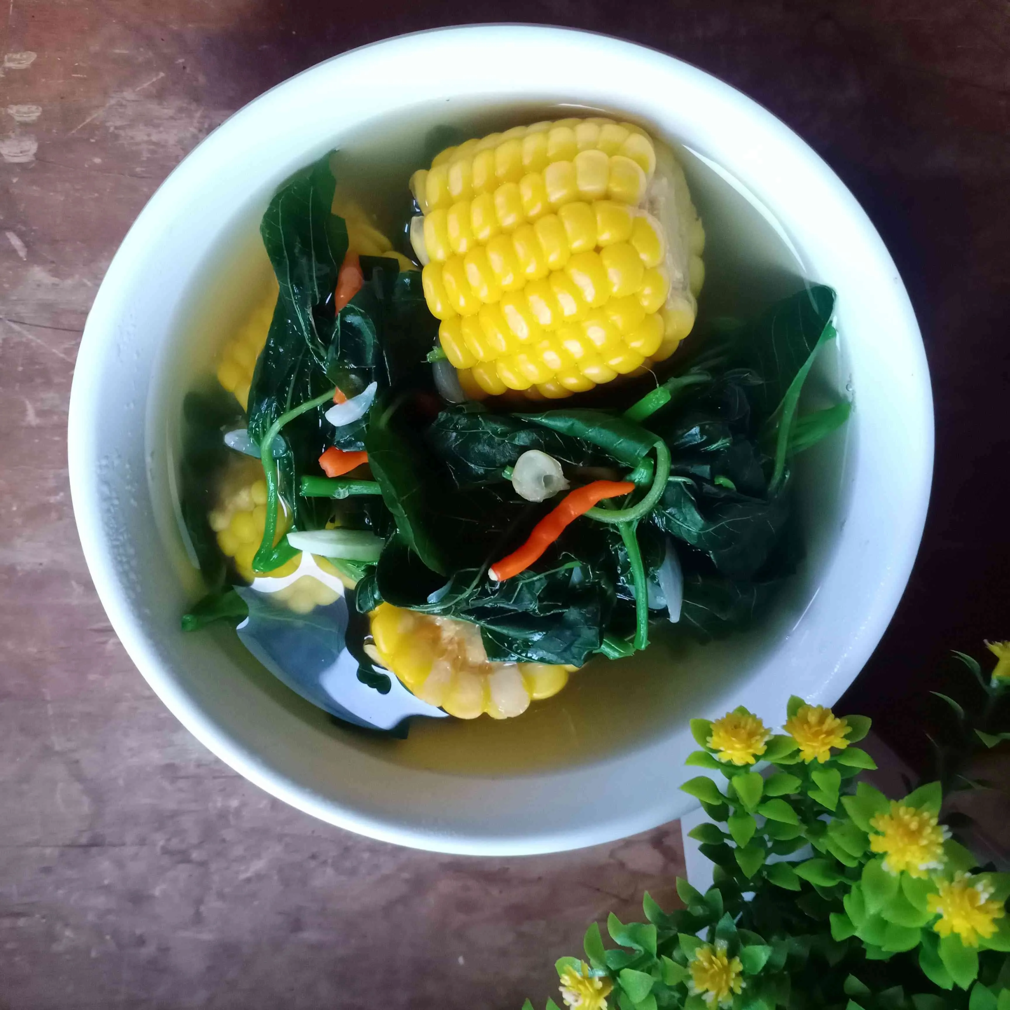 Sayur Bening Bayam Jagung