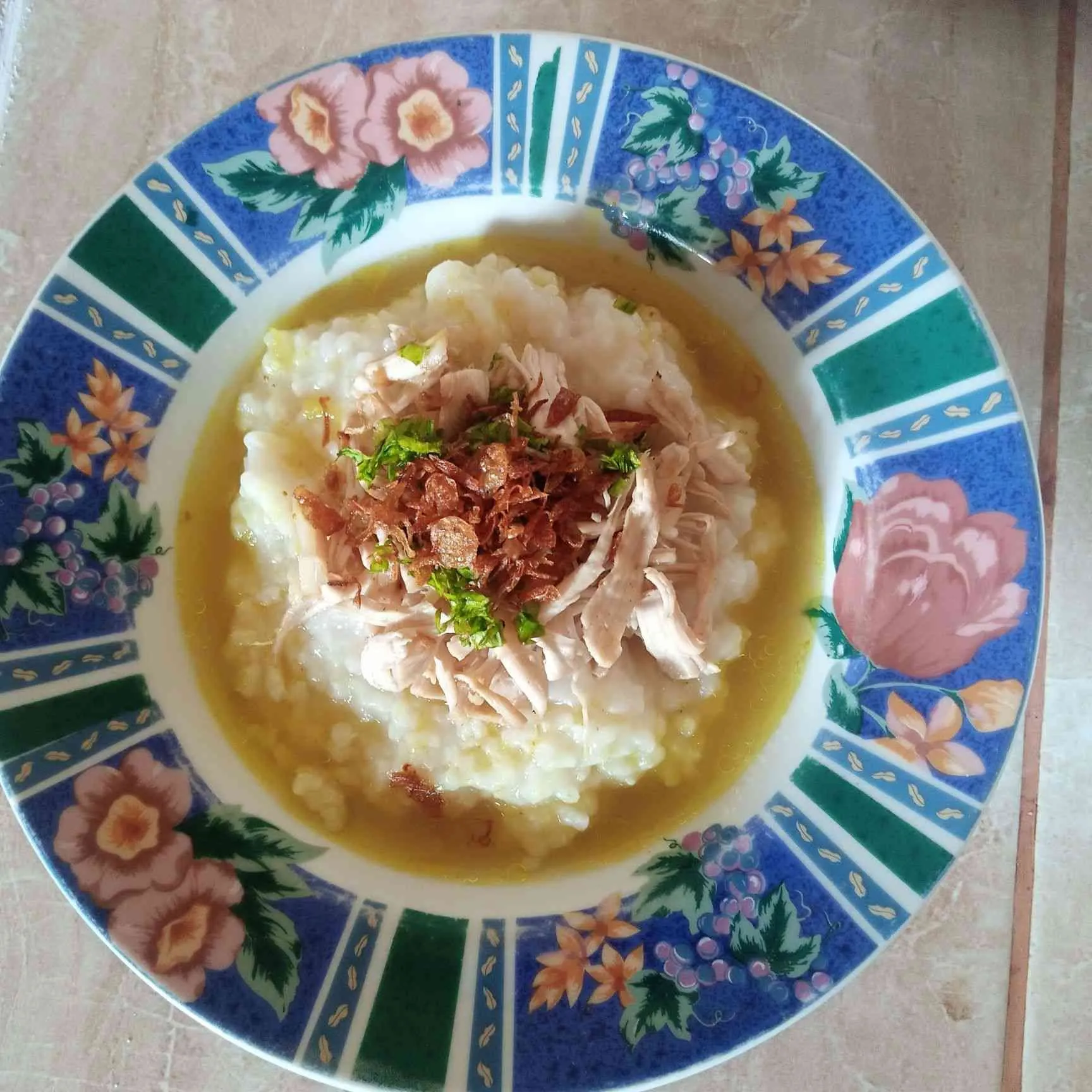 Bubur Ayam Kuah Kuning