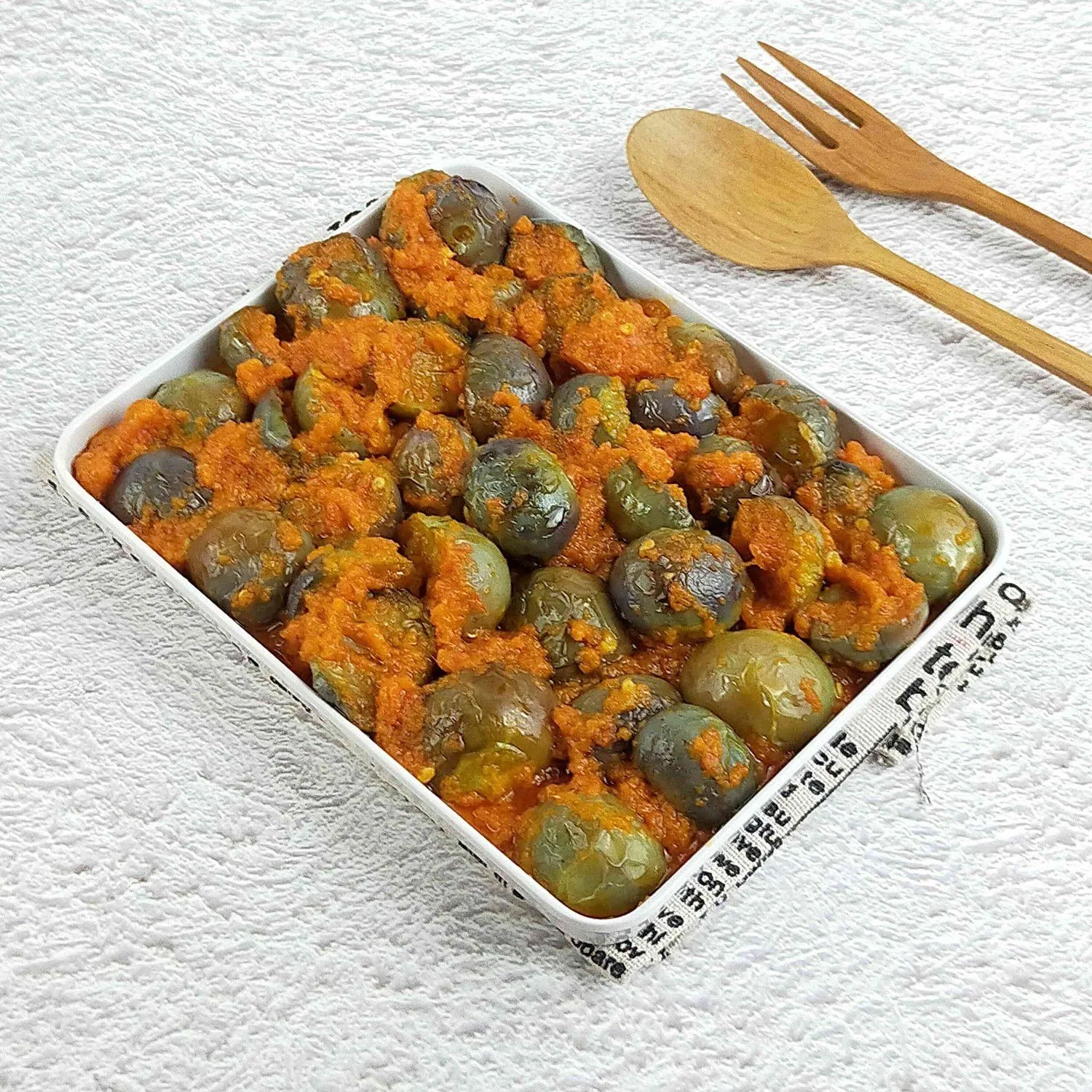 Terong Ungu Bulat Bumbu Balado