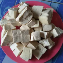 Tahu Rutum Potong dadu tahu putih