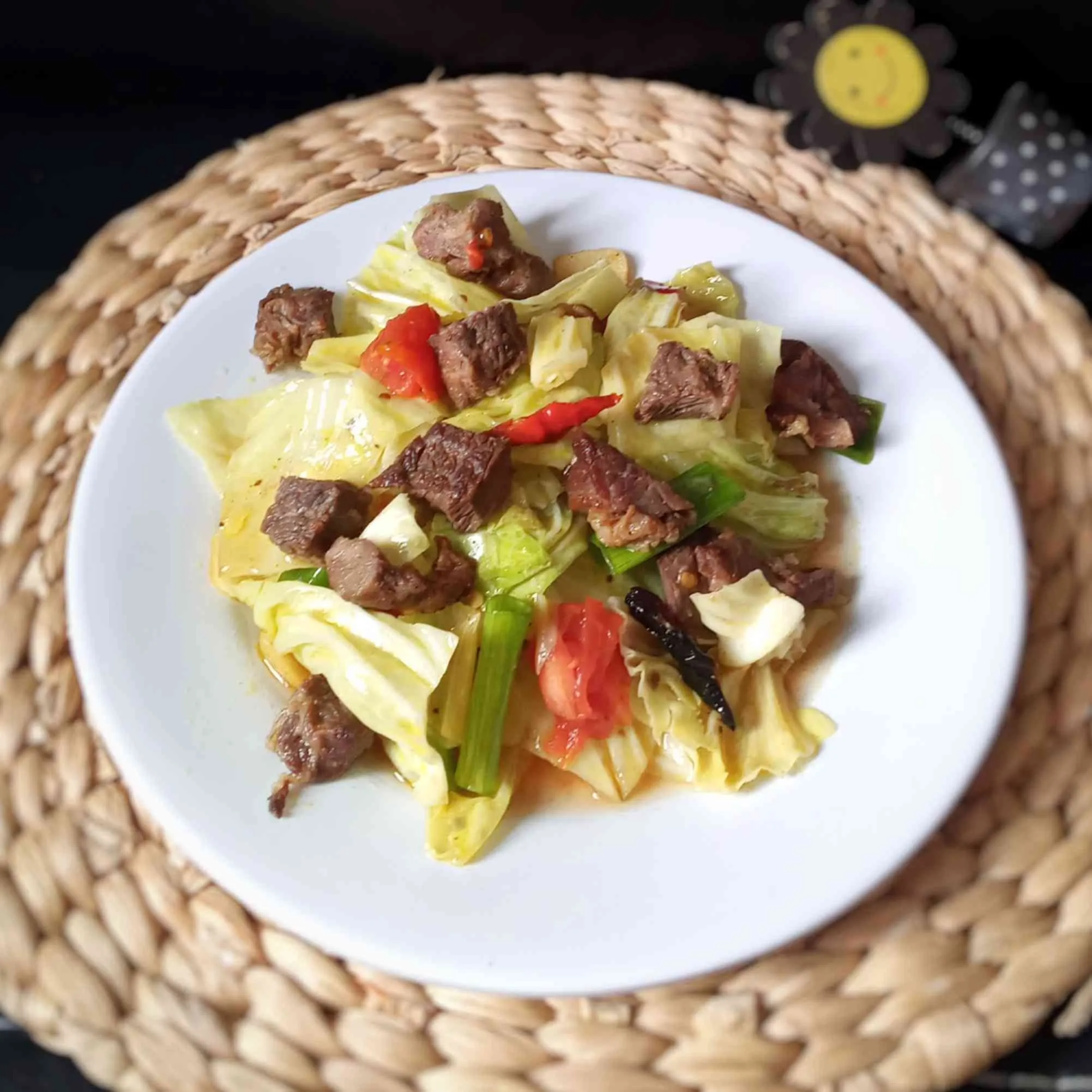 Tumis Kubis Daging Steak