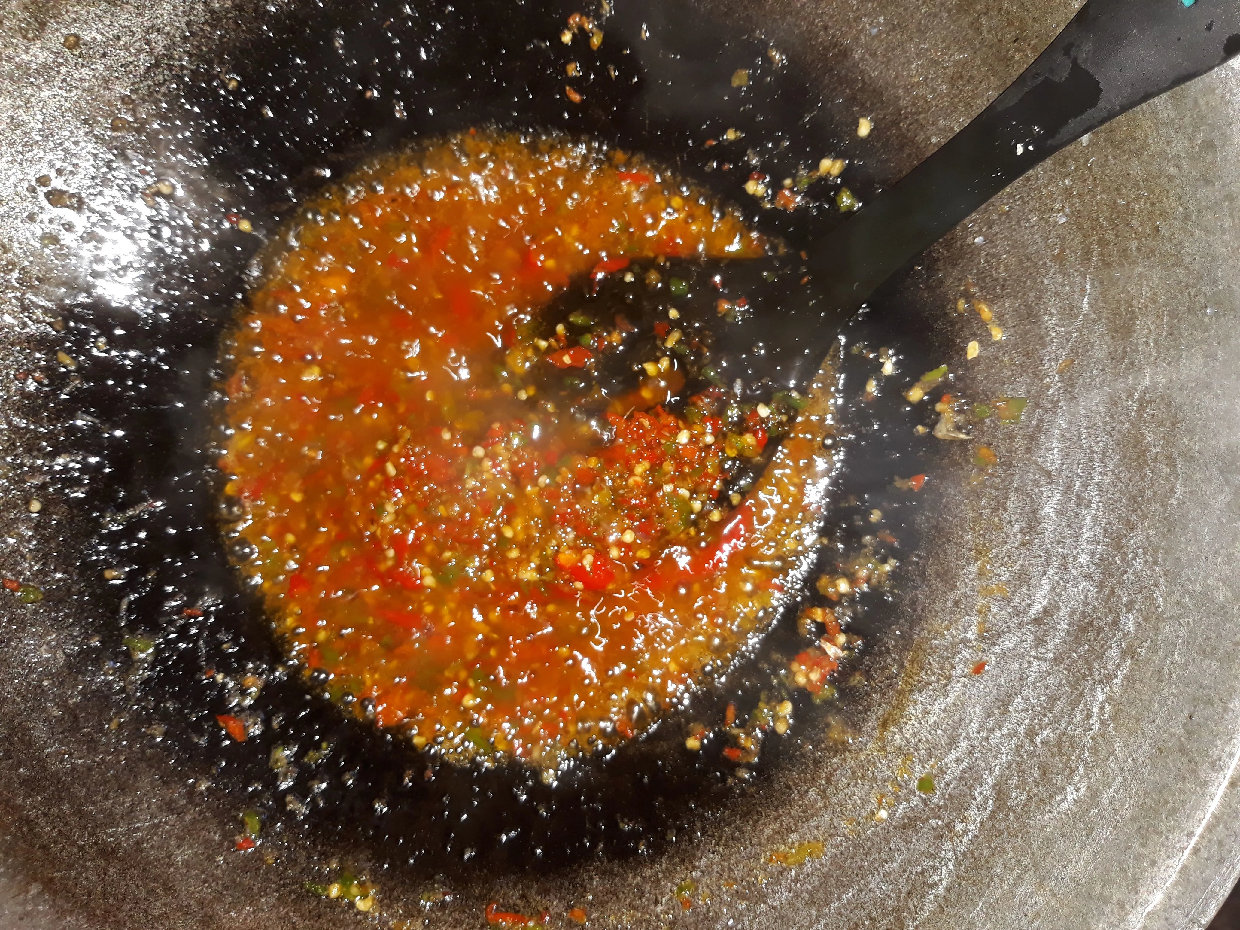 Step 4 Ikan Tamban Balado Kentang