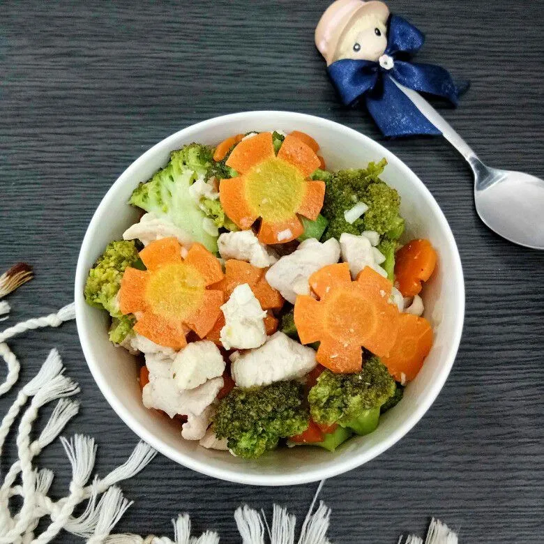 Tumis Ayam Wortel Brokoli