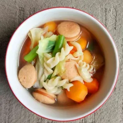 Sayur Sop Sosis Macaroni