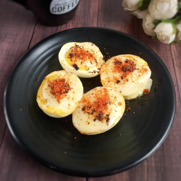 Taburi bon nori dan cabe bubuk sesuai selera