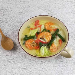Sayur Sawi Putih Kuah Santan