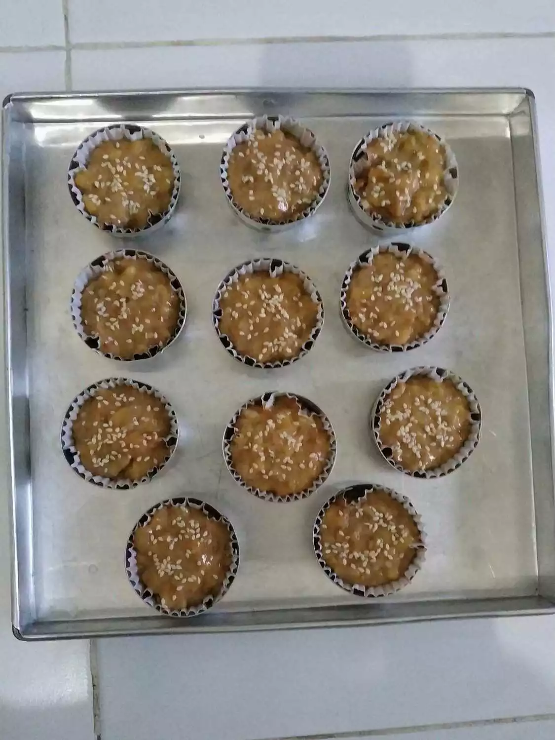 Step 4 Eggless Muffin Banana
