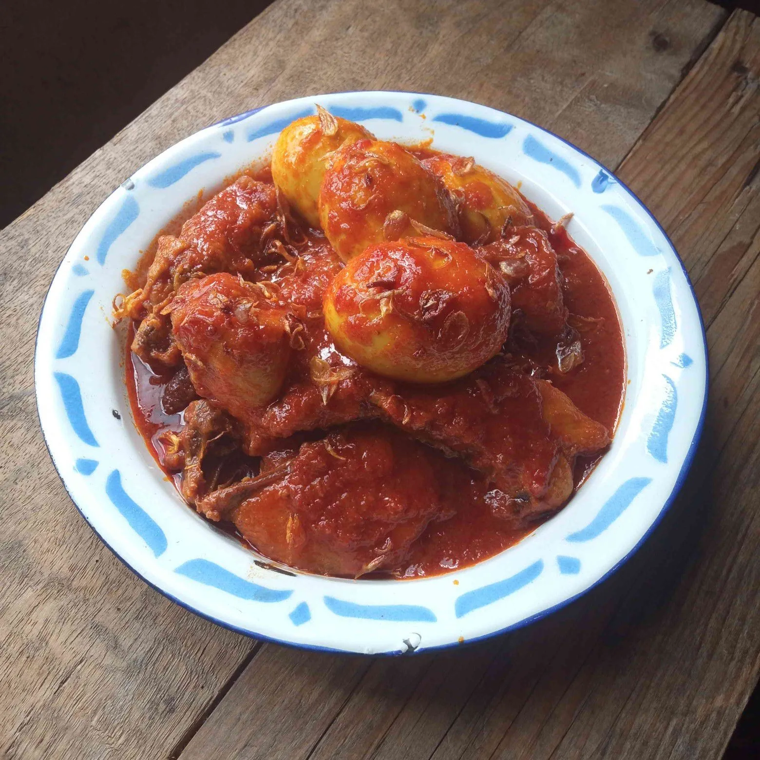 Ayam dan Telur Masak Habang