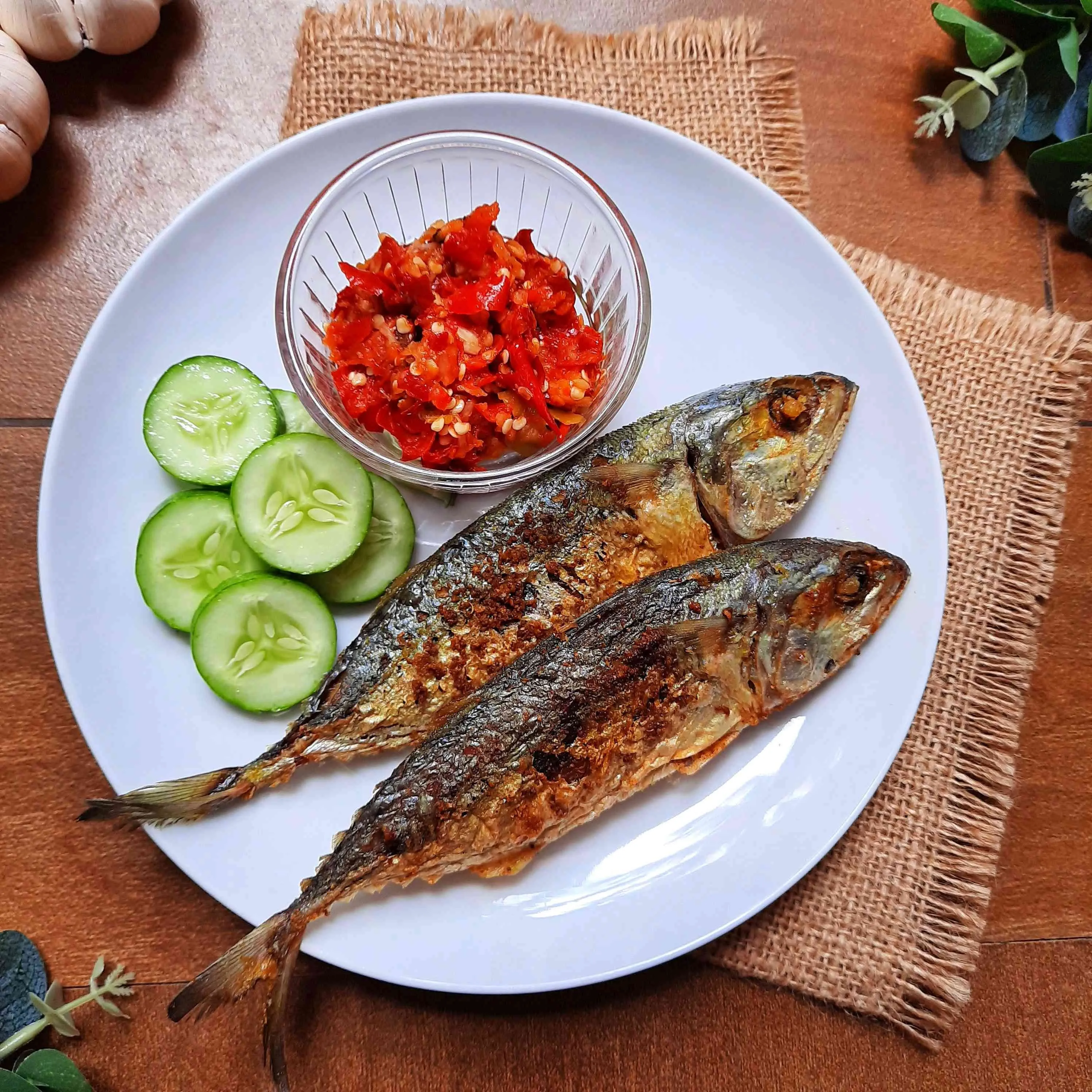 Kembung Goreng Sambel Mentah