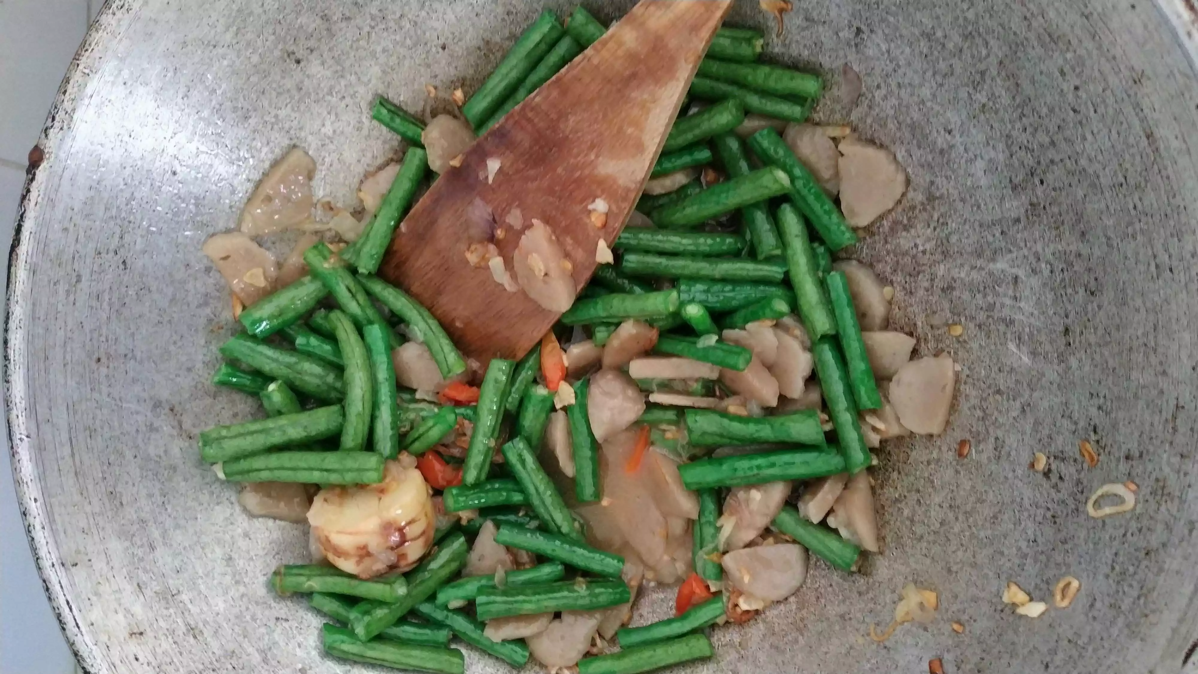 Step 5 Tumis Pakis Kacang Panjang
