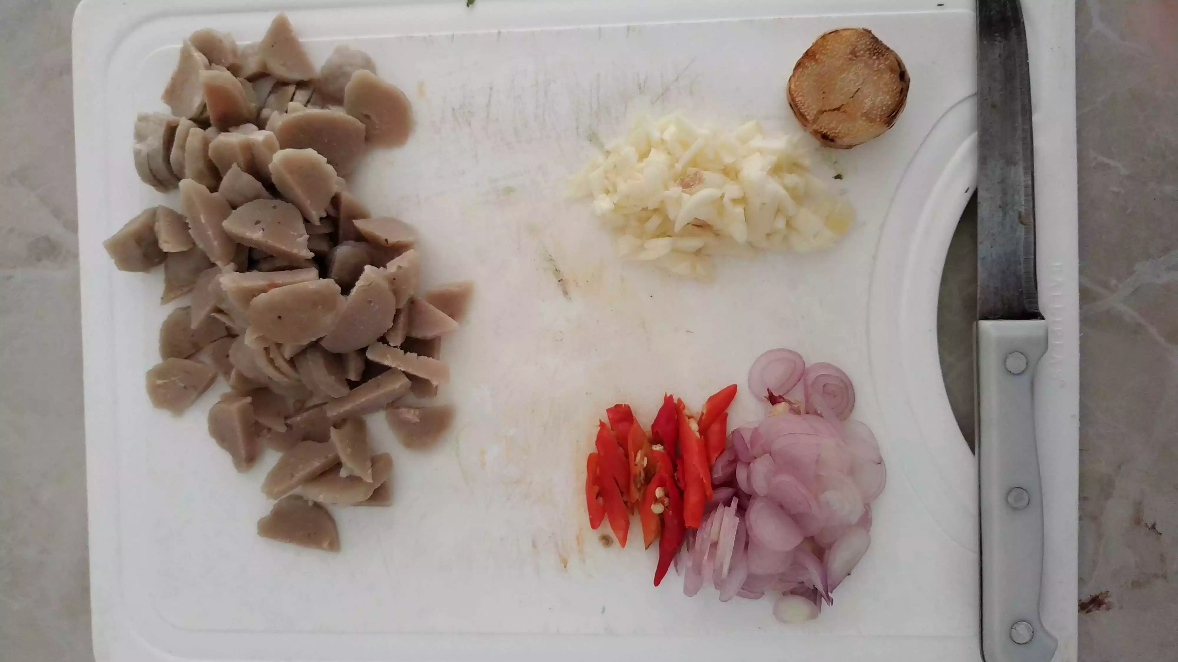 Step 2 Tumis Pakis Kacang Panjang