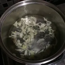 Tambahkan air panas
